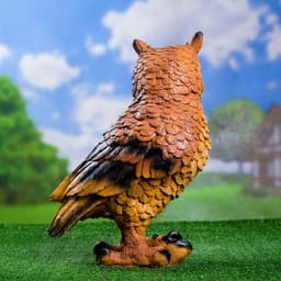 Садовая фигура из полистоуна «Филин», 22×28×42 см