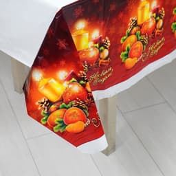 Скатерть одноразовая «С Новым Годом», 182×137 см