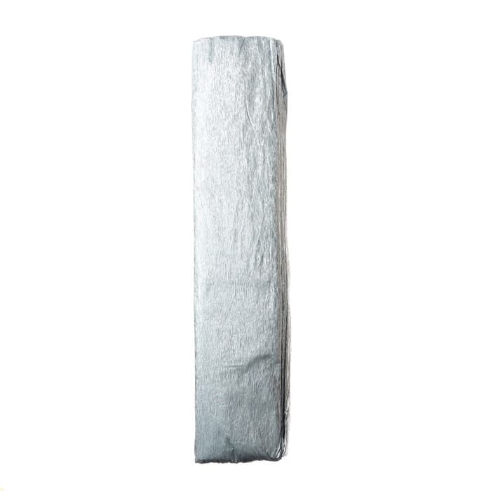Бумага крепированная 50×200 см, в рулоне, 32 г/м², серебряный