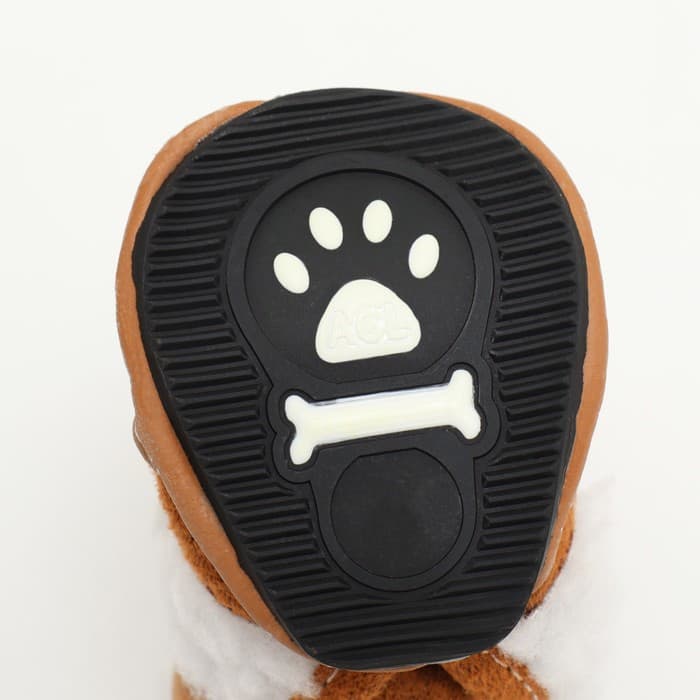 Ботинки «Унты», набор 4 шт., размер 4 (подошва 6.5×4.7 см), коричневые