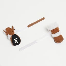 Ботинки «Унты», набор 4 шт., размер 4 (подошва 6.5×4.7 см), коричневые