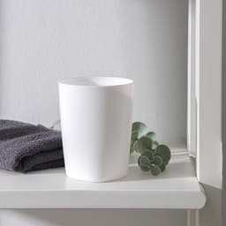 Стакан для зубных щёток Aqua, пластик, белый