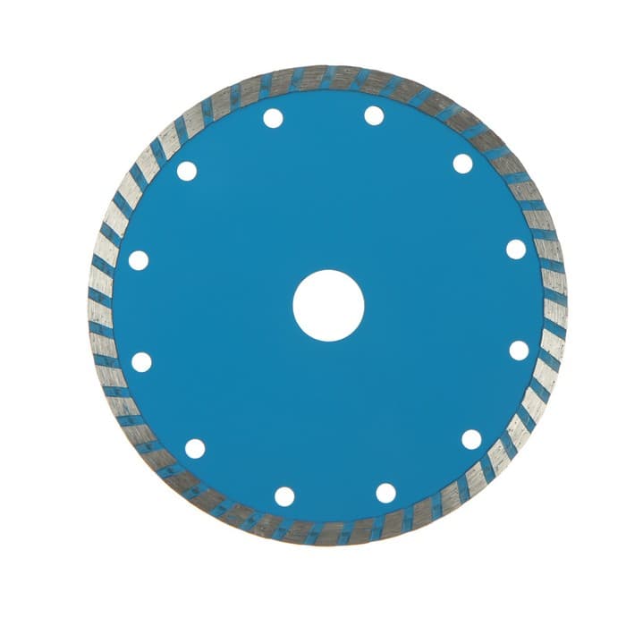 Диск алмазный отрезной ТУНДРА, TURBO, сухой рез, 150×22 мм