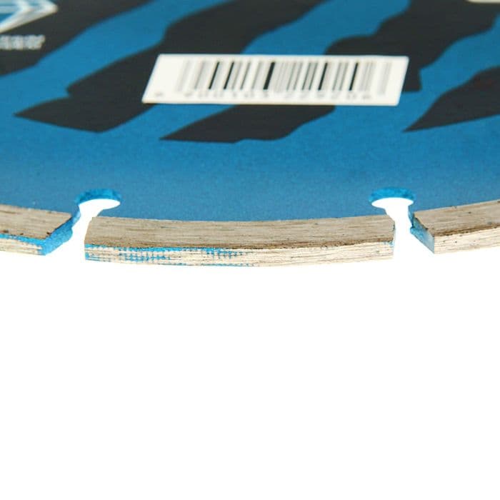 Диск алмазный отрезной ТУНДРА, сегментный, сухой рез, 200×22 мм