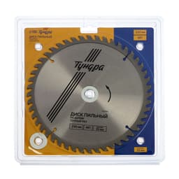 Диск пильный по дереву ТУНДРА, точный рез, 230×32 мм (кольца на 22,20,16), 48 зубьев
