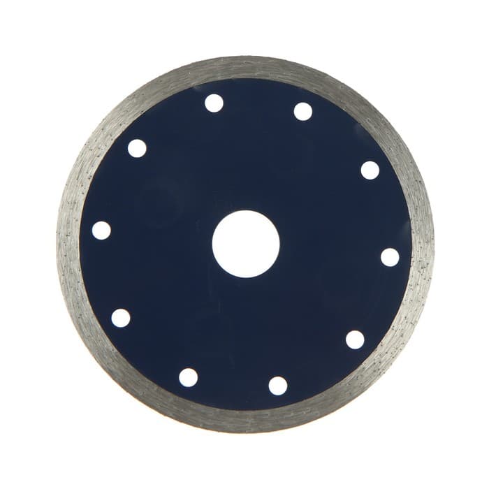 Диск алмазный отрезной ТУНДРА, сплошной, мокрый рез, 125×22 мм