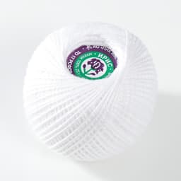 Пряжа для вязания спицами, крючком «ПНК Кирова. Ирис», 150 м/25 г, 100% мерсеризованный хлопок, цвет 0101