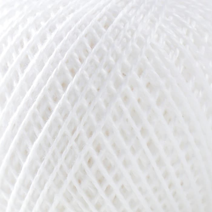 Пряжа для вязания спицами, крючком «ПНК Кирова. Ирис», 150 м/25 г, 100% мерсеризованный хлопок, цвет 0101