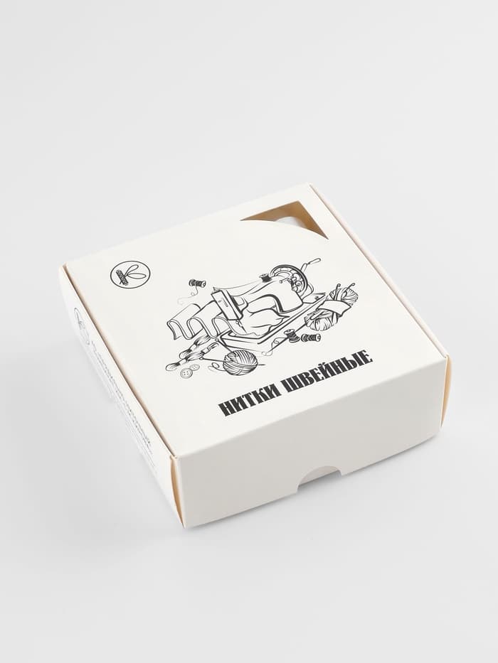 Нитки 45ЛЛ, 200 м, белые №0101