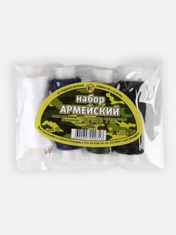 Набор «Армейский», 45ЛЛ, 150 м, нитки 4 шт., иголки 2 шт., разноцветный