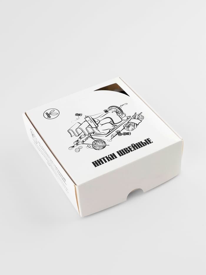 Нитки 45ЛЛ, 200 м, цвет чёрный №6818, цена за 1 штуку