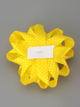 Подарочный Бант - звезда №10.2 в горох, для упаковки подарков, набор 6 шт., АССОРТИ