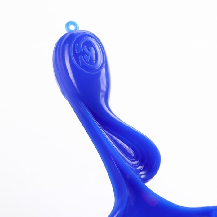 Щётка - пуходёрка большая, основание 84×58 мм, с каплями, синяя