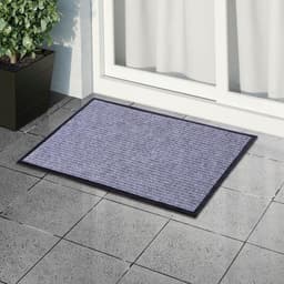 Коврик придверный влаговпитывающий, ребристый, «Стандарт», 50×80 см, серый