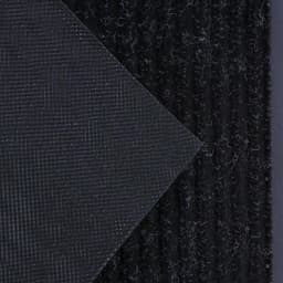 Коврик придверный влаговпитывающий, ребристый, «Стандарт», 50×80 см, чёрный