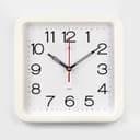 Часы настенные интерьерные, бесшумные, плавный ход, 29×29 см, белые, от батарейки 1×АА