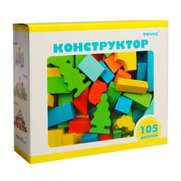 Конструктор деревянный «Краски дня: утро», 105 деталей