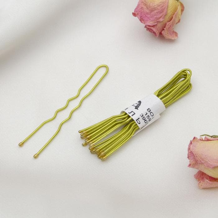 Шпильки для волос, набор 10 шт., 5 см, золото