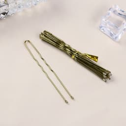 Шпильки для волос «Классика», набор 10 шт., 6 см, золото