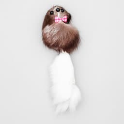 Мышь малая, корпус 5 см, натуральный мех, цвет МИКС