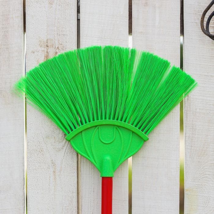 Метла веерная без черенка Доляна, 32×24.5 см, МИКС