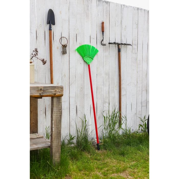 Метла веерная без черенка Доляна, 32×24.5 см, МИКС