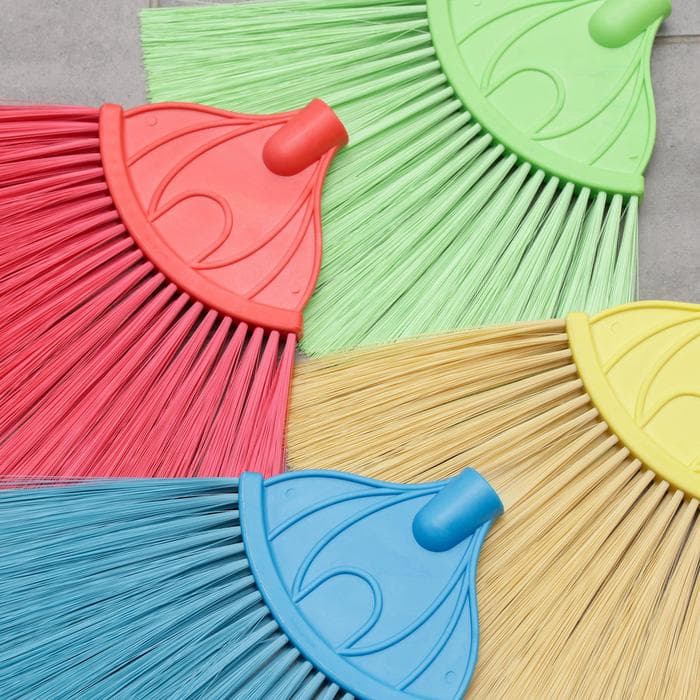 Метла веерная без черенка Доляна, 32×24.5 см, МИКС