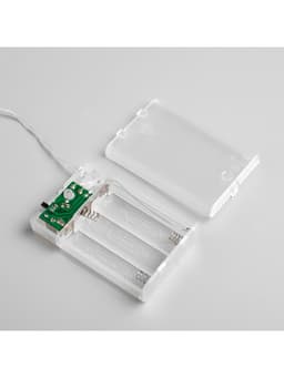 Гирлянда «Нить» 4 м, IP20, прозрачная нить, 40 LED, 2 режима, батарейки AAх3 (нет в комплекте), свечение белое