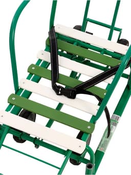 Санки детские с колёсами «Тимка 5 универсал», с ручкой, цвет зелёный