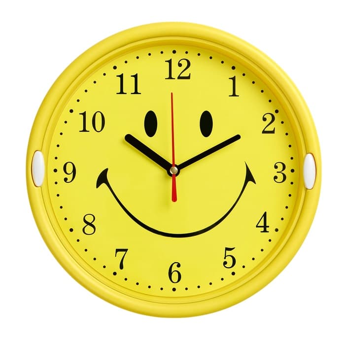 Детские настенные часы «Смайл», дискретный ход, d=20 см