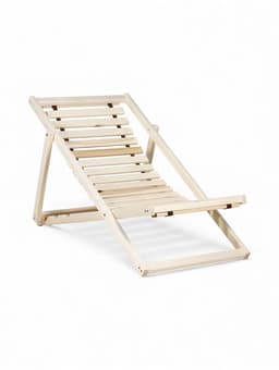 Шезлонг складной, 118×75×60 см, деревянный, «Добропаровъ»
