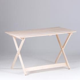 Стол для бани и дачи, 120×60×75 см, складной, деревянный, «Добропаровъ»