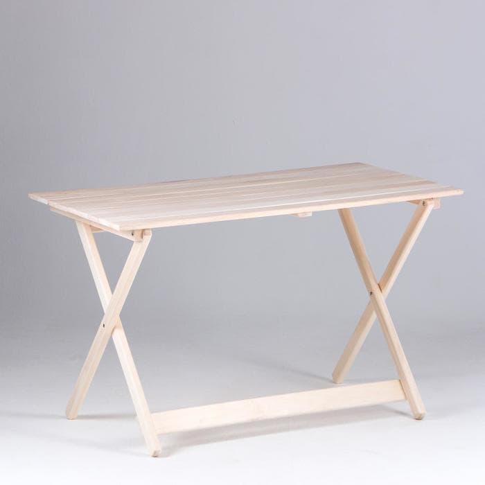 Стол для бани и дачи, 120×60×75 см, складной, деревянный, «Добропаровъ»