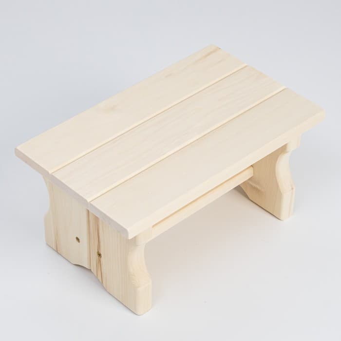 Лавка деревянная, 36×23×17 см, липа,«Добропаровъ»