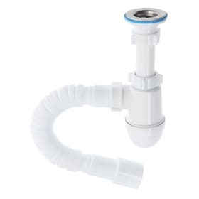 Сифон для раковины «АНИ Пласт» C1015, 1 1/4" × 40 мм с гибкой трубой 40×40/50 мм