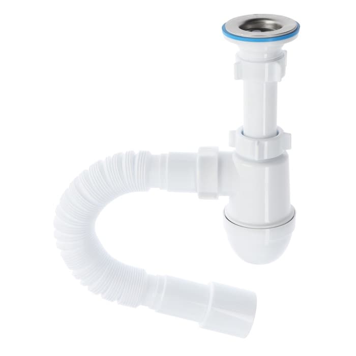 Сифон для раковины «АНИ Пласт» C1015, 1 1/4" × 40 мм с гибкой трубой 40×40/50 мм
