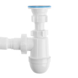 Сифон для мойки «АНИ Пласт» C0115, 1 1/2" × 40 мм, нерж решетка d=70 мм, с гофрой 40×40/50 мм