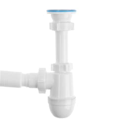 Сифон для мойки «АНИ Пласт» C0115, 1 1/2" × 40 мм, нерж решетка d=70 мм, с гофрой 40×40/50 мм