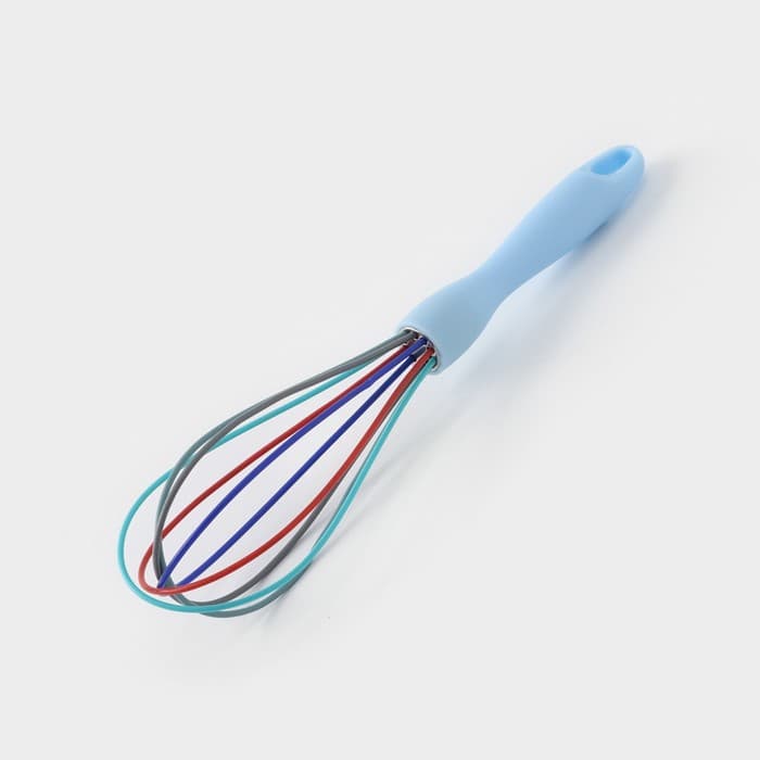 Венчик для взбивания Доляна «Профи», 25 см, голубой