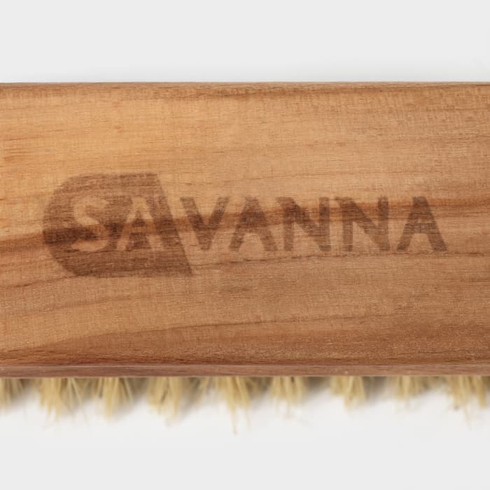 Щётка для обуви SAVANNA, 10×3.5 см, 59 пучков, натуральный волос