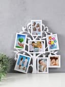 Фоторамка - коллаж на 7 фото 7×7 см, 7×10 см, 13×9 см «Дерево желаний», белая, 36×31 см