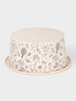 Таз хозяйственный «Русская банька», круглый, пластик, 10 л, бежевый