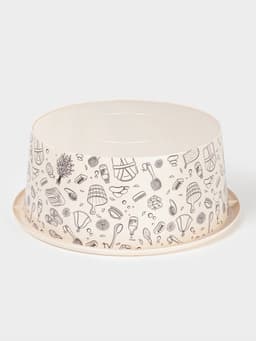 Таз хозяйственный «Русская банька», круглый, пластик, 15 л, бежевый