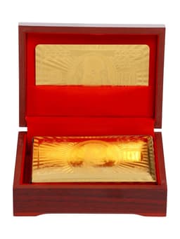 Карты игральные пластиковые «100 долларов», 54 шт., 30 мкм, 8.5×4.5 см, в шкатулке