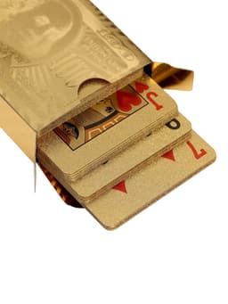 Карты игральные пластиковые «100 долларов», 54 шт., 30 мкм, 8.5×4.5 см, в шкатулке