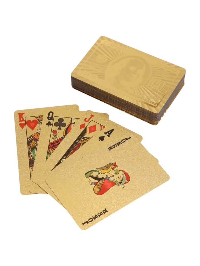 Карты игральные пластиковые «100 долларов», 54 шт., 30 мкм, 8.5×4.5 см, в шкатулке