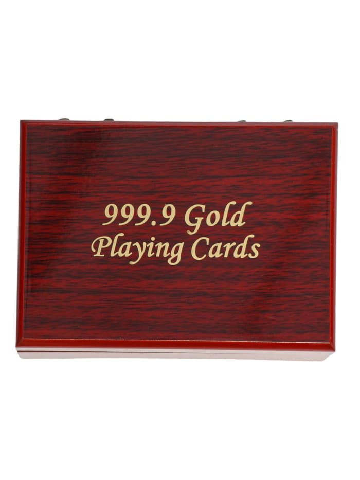 Карты игральные пластиковые «100 долларов», 54 шт., 30 мкм, 8.5×4.5 см, в шкатулке