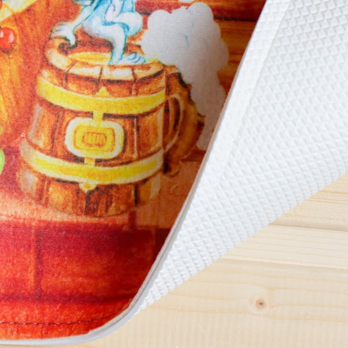 Коврик для бани на пол, «Заходи, здоровья набирайся», 60×40 см, полиэфир, ЭВА, «Банная забава»