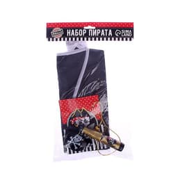 Карнавальный костюм «Пират», шляпа, жилетка, наглазник, орден, подзорная труба, кодекс