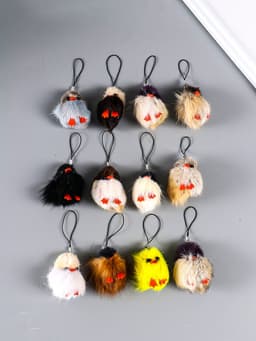 Брелок для ключей на подвеске «Пушистик. Утёнок», 4×4×6 см, МИКС
